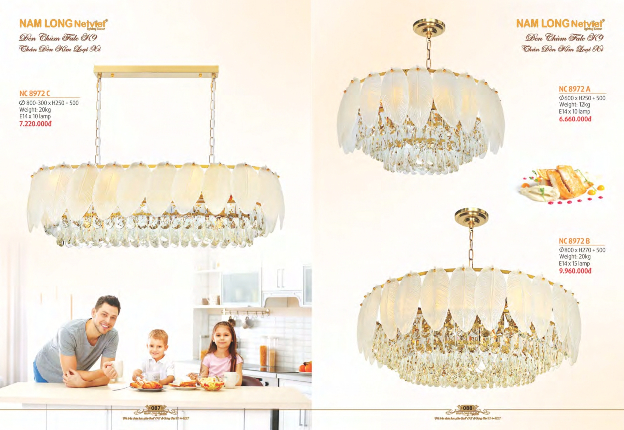 Bảng giá đèn trang trí Nam Long